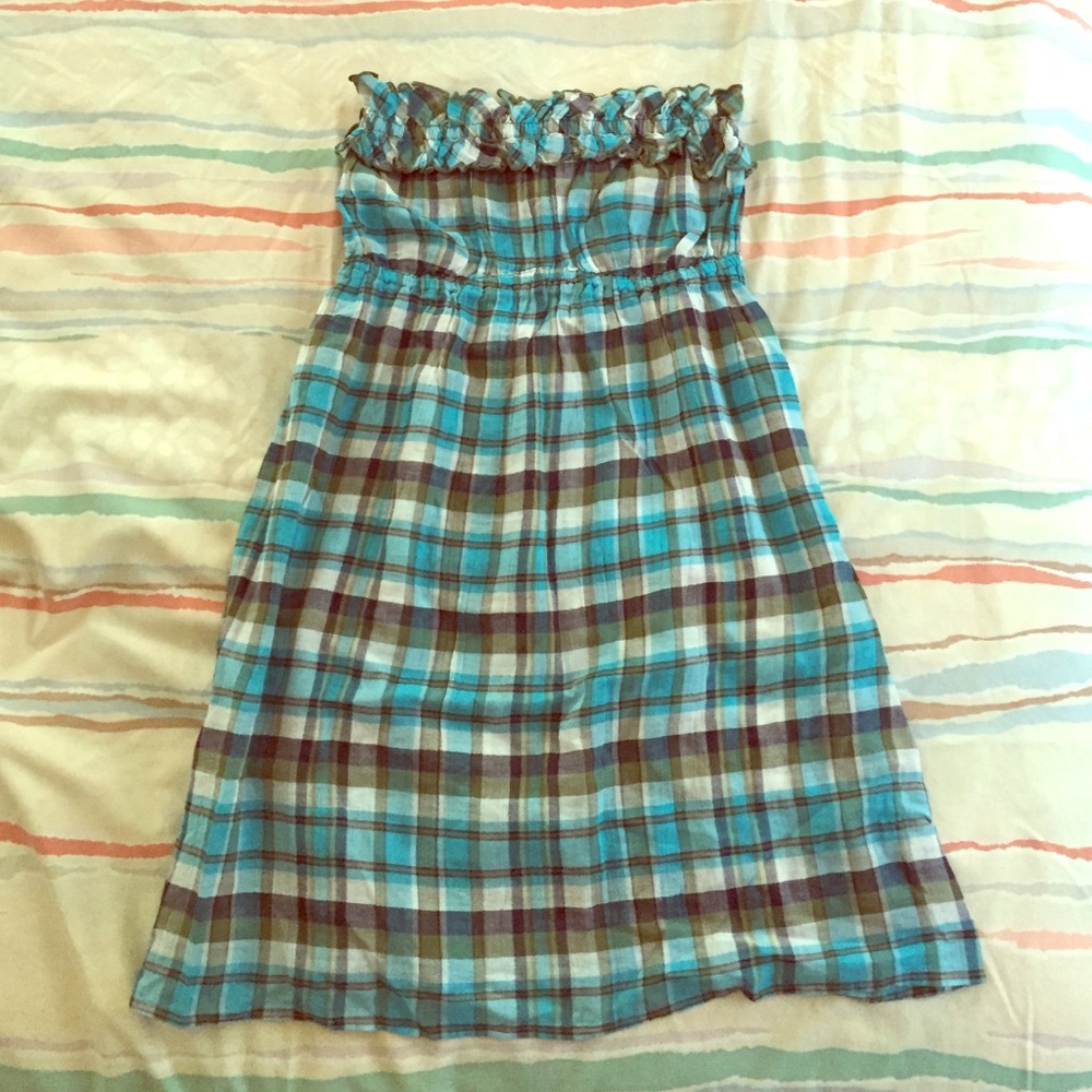 J. Crew gingham beach cover up